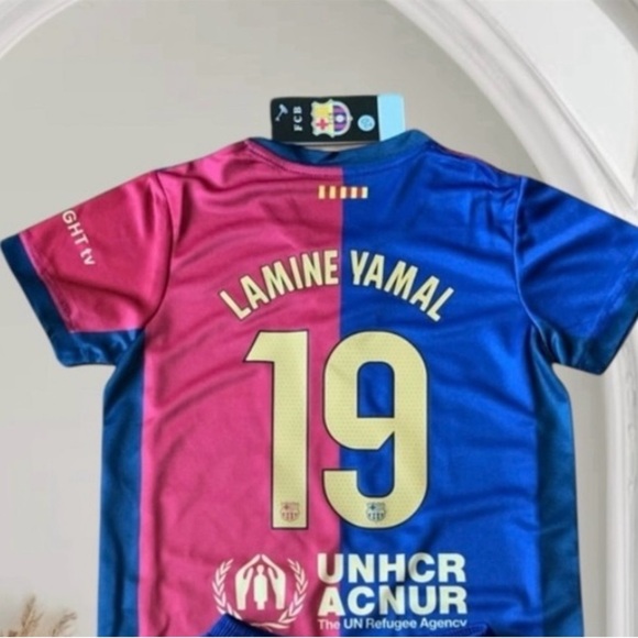 Puma Other - Barcelona Lamine Yamal Kids Soccer Jersey Youth Medium Size 26 - NWT 💯
